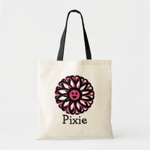 Pixie Happy Flower Personalized Tote Bag