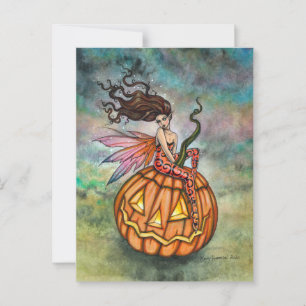 Pixie of Halloween Fairy Art by Molly Harrison Postcard