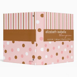 Pixie Polka Dots Baby Binder