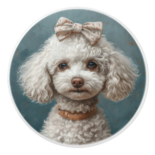 Pixie Poodle Ceramic Pull