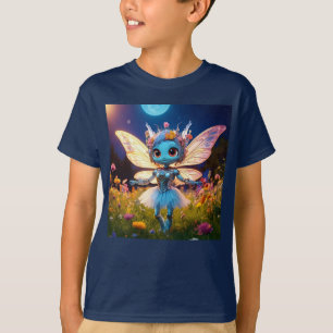 Pixie Robot Ballerina Dancing in the Wildflowers T-Shirt