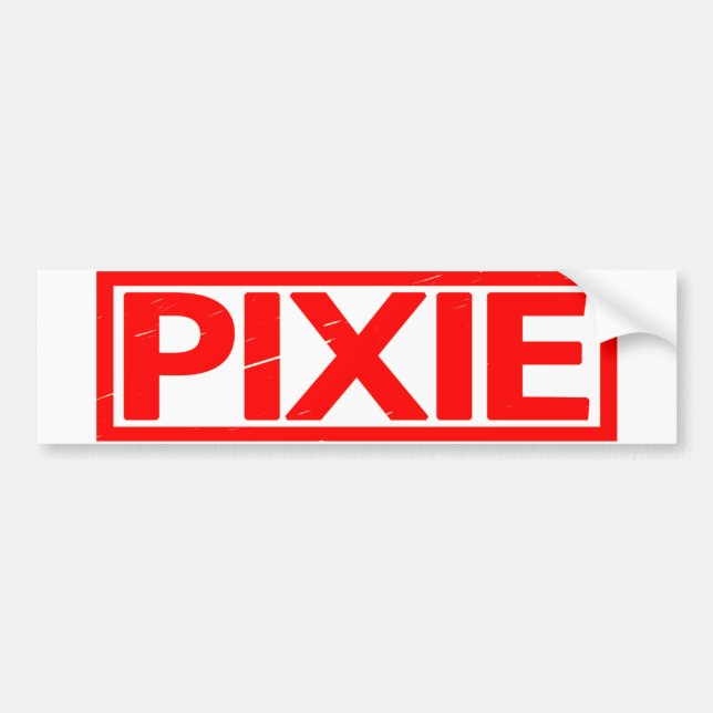 Pixie Stamp Bumper Sticker (Front)