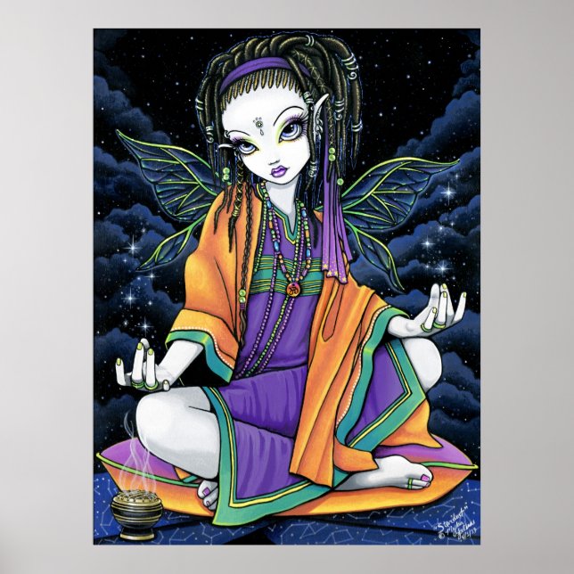 Pixie Stardust Celestial Hippie Poster de la fée (Devant)
