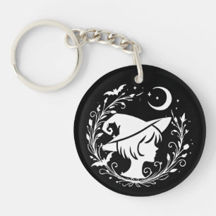 Pixie Witch Wiccan Magic Witches Halloween Keychain