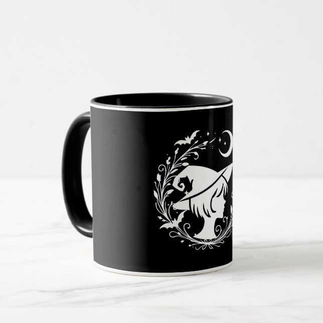 Pixie Witch Wiccan Magic Witches Halloween Mug (Front Left)