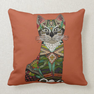 pixiebob kitten sienna throw pillow