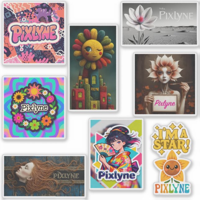 Pixlyne Sticker Pack #1 (Devant)