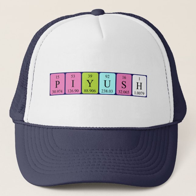 Piyush periodic table name hat (Front)