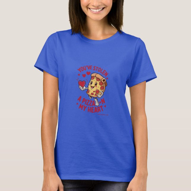 Pizz nn my heart T-shirt  (Front)