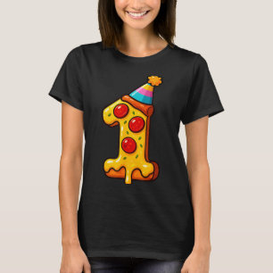Pizza 1st Birthday 1year Old Party Hat Bday Boys G T-Shirt