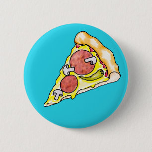 Pizza 2 Inch Round Button