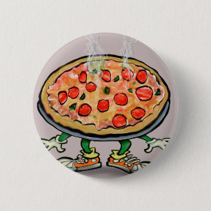 Pizza 2 Inch Round Button