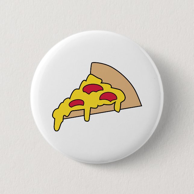 Pizza 2 Inch Round Button (Front)
