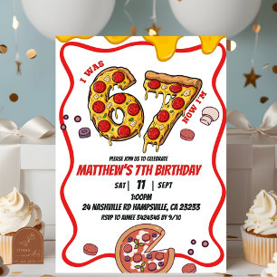  Pizza 67 Birthday party invitation