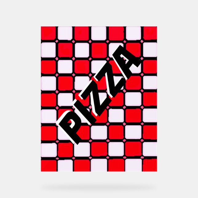 PIZZA ACRYLIC SIGN (Front)