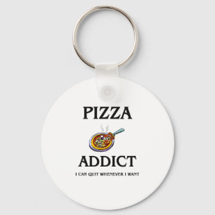 Pizza Addict Keychain