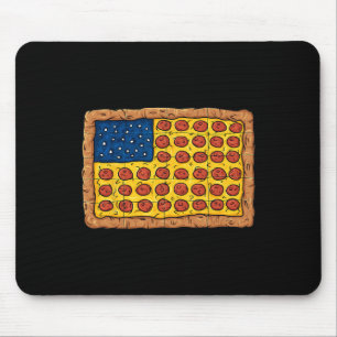 Pizza American Flag 4th Of July Fun Food Boys Girl Mouse Pad