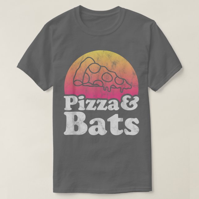 Pizza and Bats or Bat  T-Shirt (Design Front)