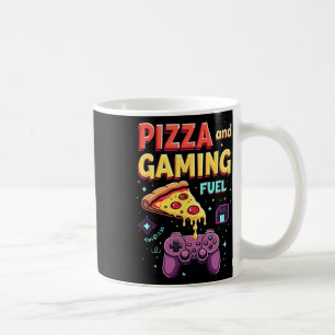 Pizza And Gaming Fuel Funny Gamer And Pizza Lover Coffee Mug