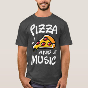 Pizza and Music Clef Musician Piano T-Shirt