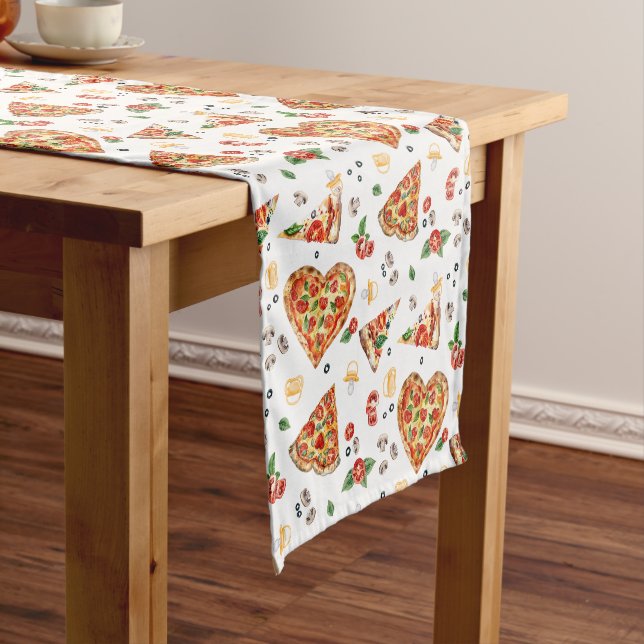Pizza and Pacifiers Baby Shower Table Runner – Fun (In Situ)