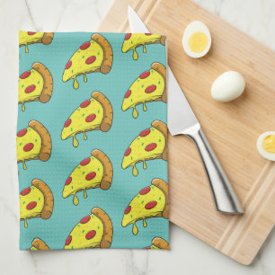 Pizza art  kitchen towel