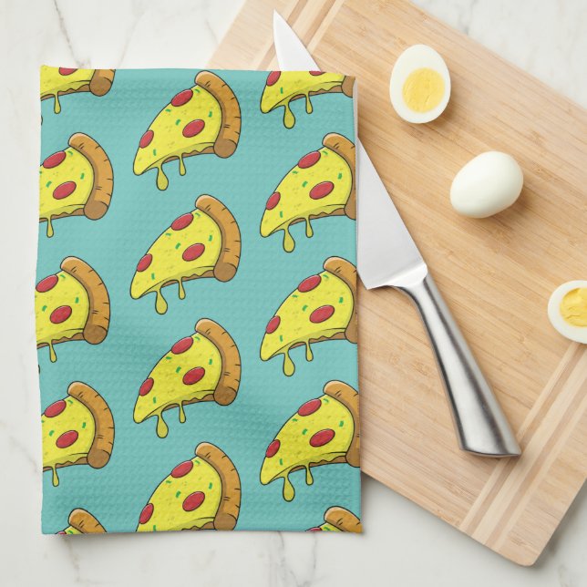 Pizza art  kitchen towel (Quarter Fold)