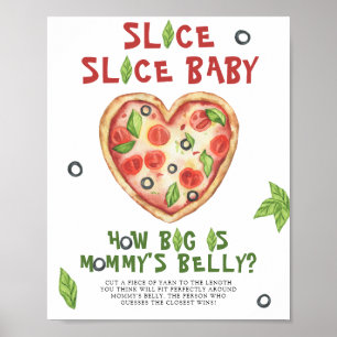 Pizza baby - how big is mommy's belly game poster