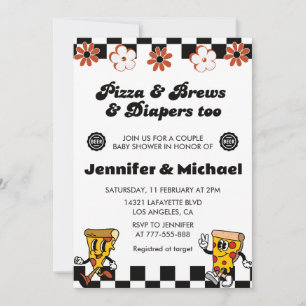 Pizza Baby Shower Invitations Pizza Bière Diaposit