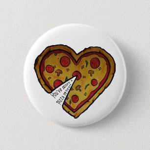Pizza Badge 2 Inch Round Button