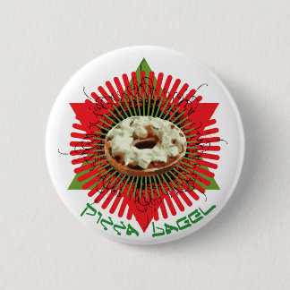 Pizza Bagel : Jewish Italian 2 Inch Round Button