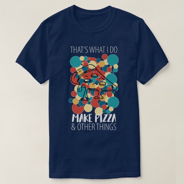 Pizza Baker Pizza Pizzeria Pizza Oven Stone Oven P T-Shirt (Design Front)