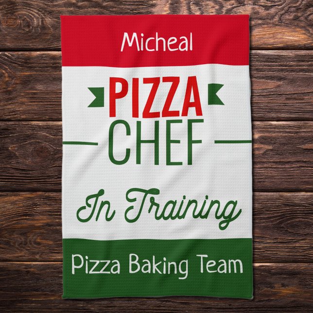 Pizza baking team- personalized kitchen towel (Creator Uploaded)
