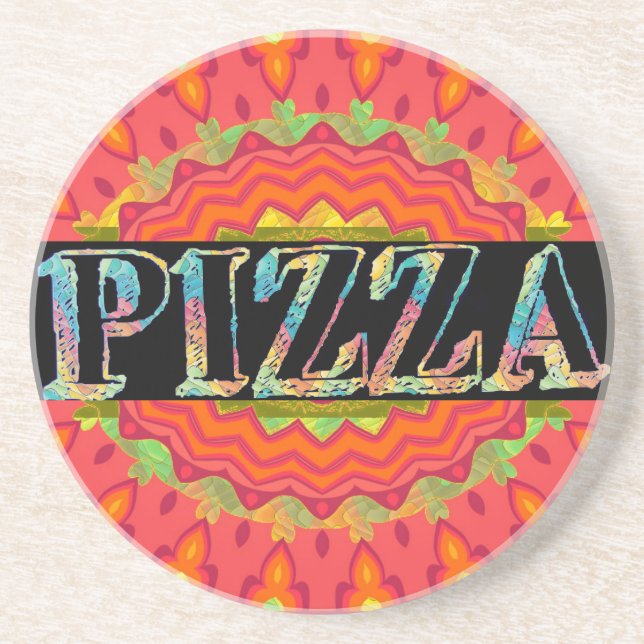 Pizza Beverage Coaster (Front)