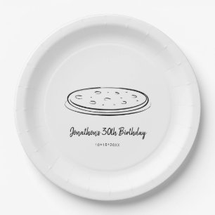 Pizza Birthday Party Paper Plate