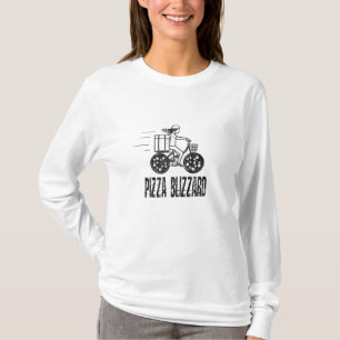 Pizza Blizzard Bike Courier Driver T-Shirt