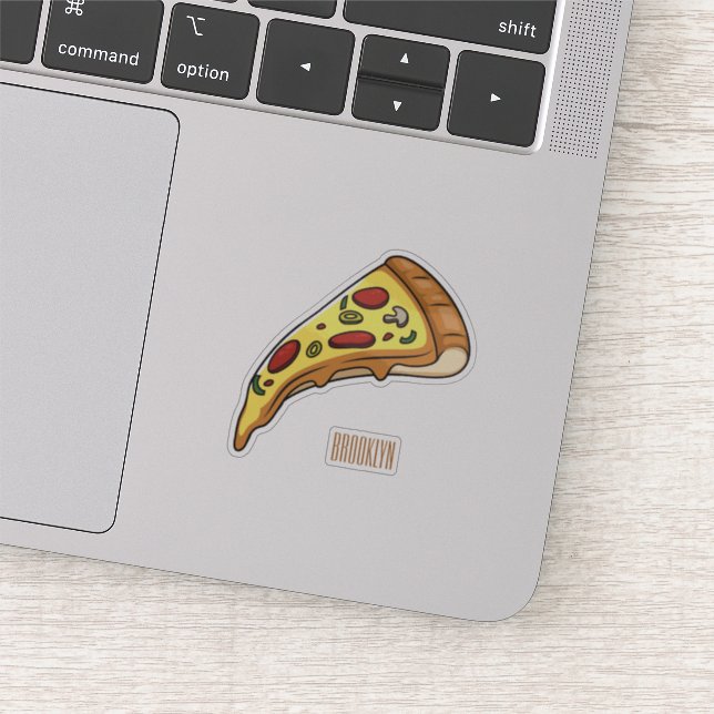 Pizza cartoon illustration (Detail)