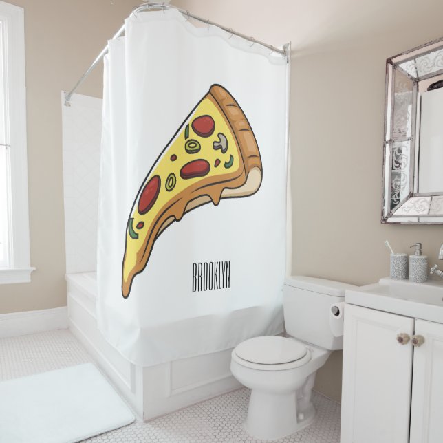 Pizza cartoon illustration (In Situ)