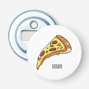 Pizza cartoon illustration  bottle opener