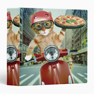 Pizza cat - cat - pizza delivery binder