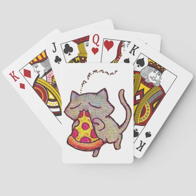 Pizza Cat! Playing Cards (Back)