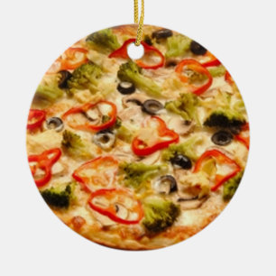 Pizza Ceramic Ornament