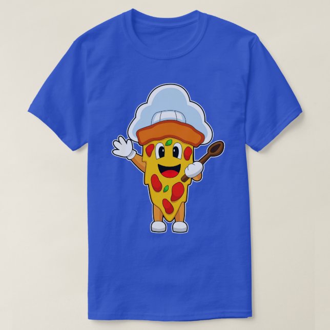 Pizza Chef Cooking spoon T-Shirt (Design Front)