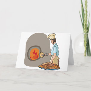 Pizza Chef Greeting Cards