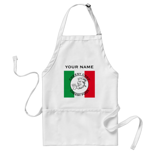 PIZZA CHEFS APRON CHEESY PIZZA CHEESY CHEF (Front)