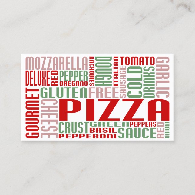 pizza (chit chat) loyalty card (Front)