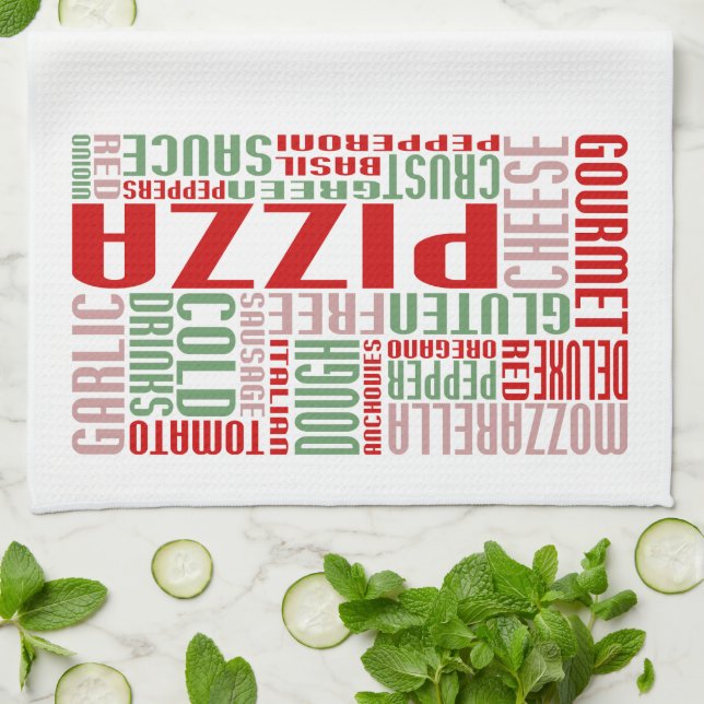 pizza chitChat Kitchen Towel (Folded)