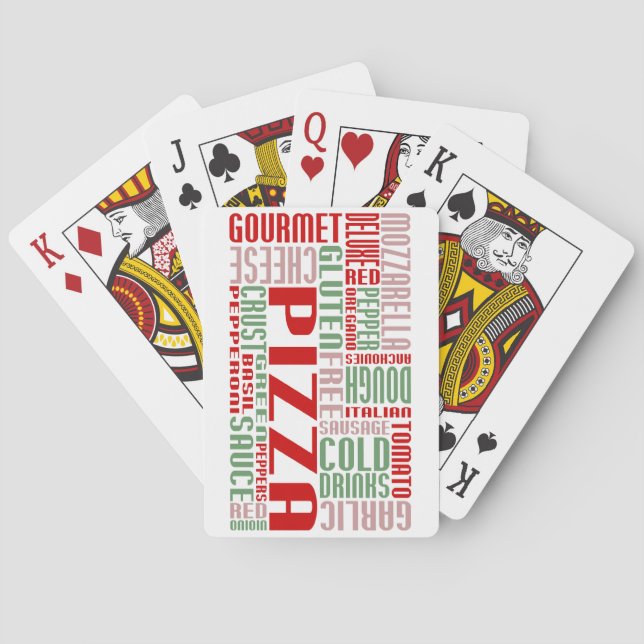 pizza chitChat Playing Cards (Back)
