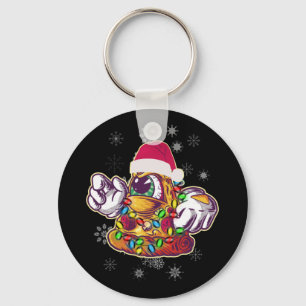 Pizza Christmas Tree - Funny Xmas Food Keychain