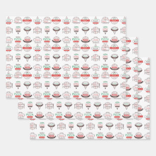 Pizza Collection Wrapping Paper Sheets